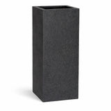 Bouvy Pflanzkübel Midnight Schwarz aus Fiberstone Granite – rund freigestellt
