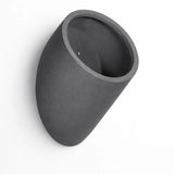 Hanging Wally Puk Wandpflanzschale Grau aus Fiberstone – runde Wandschale freigestellt