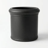 Max Classic Pflanzkübel Schwarz aus Fiberstone – freigestellt