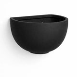 Hanging Wally Peter Wandpflanzschale Schwarz aus Fiberstone – Seitenansicht