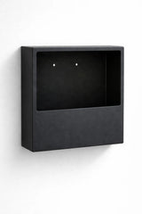 Hanging Wally Jack Wandpflanzschale Schwarz aus Fiberstone – freigestellt