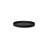 Runde schwarze Untersetzer von Pottery Pots, elegant und funktional, ideal für Tische und Möbeloberflächen.
