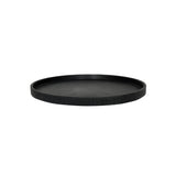 Runde schwarze Untersetzer von Pottery Pots, ideal zum Schutz von Oberflächen und für stilvolle Tischdekoration.