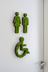 Islandmoos Piktogramm Toilettenrollstuhl Finestgreen