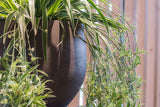 Orb Black Washed Pflanzkübel Schwarz – Detailaufnahme