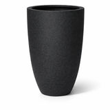 Ben Pflanzkübel Midnight Schwarz aus Fiberstone Granite – konisch-hoch freigestellt