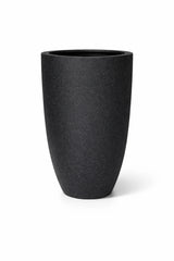 Ben Pflanzkübel Midnight Schwarz aus Fiberstone Granite – große Ausführung freigestellt [mc]