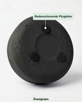 Eileen Black Washed – Bodenschonende Filzgleiter inklusive