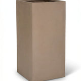 Bouvy Pflanzkübel Taupe aus Fiberstone – freigestellt [mc]