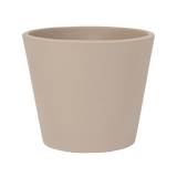 Beige Inez ceramic pot by Pottery Pots, showcasing a smooth finish and elegant design, ideal for plants and flowers. [mc]
