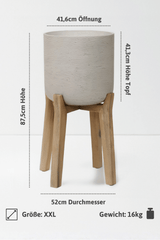 Charlie Grey Washed Feet high Größe XXL [v=XXL|ø52|ö41.6|h87.5|t41]