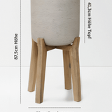 Charlie Grey Washed Feet high Größe XXL [v=XXL|ø52|ö41.6|h87.5|t41]