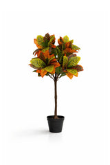 Codiaeum Wunderstrauch Künstlich H: 80cm Finestgreen [mc]