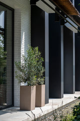 Bouvy Pflanzkübel Taupe aus Fiberstone – Ø60