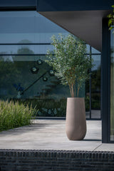 Nax Pflanzkübel Taupe aus Fiberstone – Größe 100