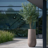 Nax Pflanzkübel Taupe aus Fiberstone – Größe 100