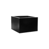 Großer eckiger Pflanzkübel Jumbo Middle High Schwarz für Großpflanzen