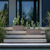Balcony Balkonkasten Taupe aus Fiberstone – Lifestyle-Setting Balkon