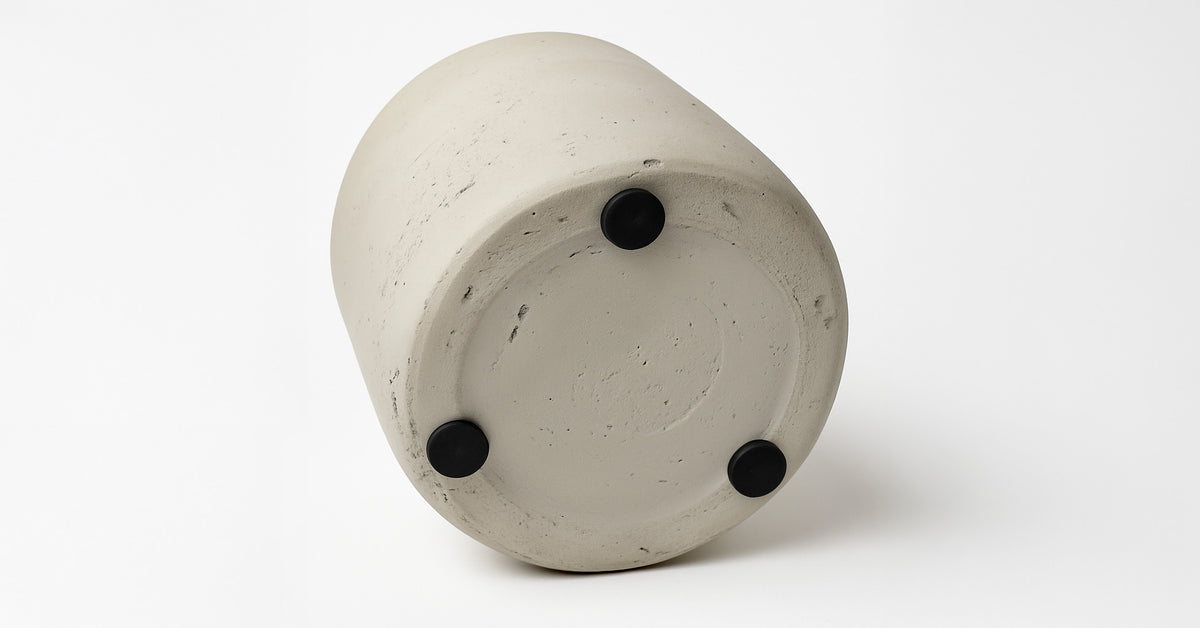 Topf Fiberclay Filzgleit Ansicht von unten