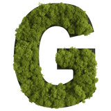 Islandmoos Piktogramm Buchstabe Finestgreen 