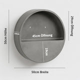 Hanging Wally Wandgefaess Fiberstone Grau Groesse XS Massangaben [v=m]