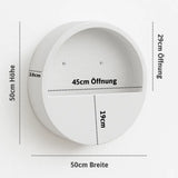 Hanging Wally Wandgefaess Fiberstone Matt weiss Groesse XS Massangaben [v=m]