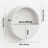Hanging Wally Wandgefaess Fiberstone Matt weiss Groesse XS Massangaben [v=s]