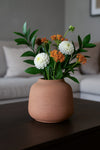 Vase Jabari Terrakotta, wasserdicht aus glasfaserverstärktem Ton