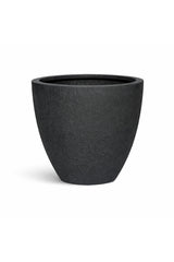 Jesslyn Granite Pflanzkübel Midnight Schwarz aus Fiberstone – Seitenansicht freigestellt [mc]