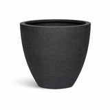 Jesslyn Granite Pflanzkübel Midnight Schwarz aus Fiberstone – Seitenansicht freigestellt [mc]