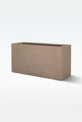 Jort Pflanzkübel Taupe aus Fiberstone – freigestellt [mc]