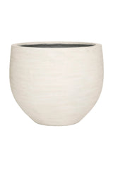 Jumbo Orb Pflanzkübel Ivory Washed aus Fiberstone – freigestellt [mc]