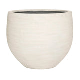 Jumbo Orb Pflanzkübel Ivory Washed aus Fiberstone – freigestellt [mc]