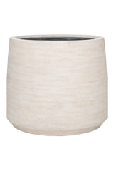Jumbo Patt Pflanzkübel Ivory Washed aus Fiberstone – freigestellt