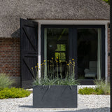 Jort Granite Pflanzkübel Midnight Schwarz aus Fiberstone – freigestellt