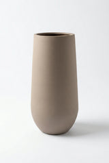Nax Pflanzkübel Taupe aus Fiberstone – freigestellt [mc]