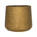 Patt Gold Washed Pflanzkübel Gold aus Fiberclay in Beton-Optik [mc]
