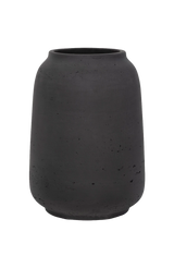 Mahir Black Washed Vase – Freisteller Produktfoto