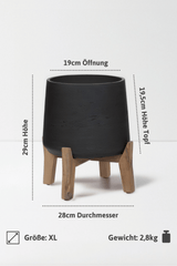Patt Black Washed Feet Low Größe XL [v=XL]