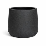 Patt Pflanzkübel Midnight Schwarz aus Fiberstone – runder Kübel freigestellt