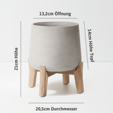 Patt Grey Washed Feet Low Größe M [v=M|ø20.5|ö13.2|h21|t13]