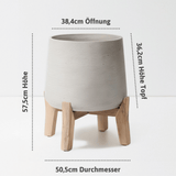 Patt Grey Washed Feet Low Größe XXXL [v=XXXL|ø50.5|ö38.4|h57.5|t36.2]
