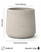 Patt Grey Washed Pflanzkübel Größe M [v=m]