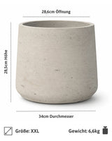 Patt Grey Washed Pflanzkübel Größe XXL [v=xxl]