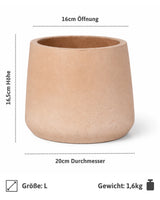 Patt Terrakotta Clay Washed Pflanzkübel aus Fiberclay [v=l]