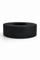 Seating Circle Sitzhocker & Pflanzkübel Schwarz aus Fiberstone – XXL-Kübel freigestellt [mc]
