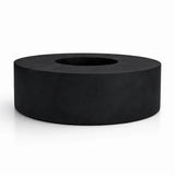Seating Circle Sitzhocker & Pflanzkübel Schwarz aus Fiberstone – XXL-Kübel freigestellt [mc]