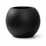 Beth Pflanzkübel Schwarz aus Fiberstone – Seitenansicht