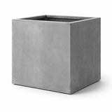 Jumbo Pflanzkübel Grau aus Fiberstone – Seitenansicht freigestellt [mc]