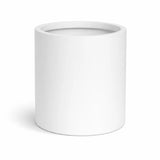 Mini Max Pflanzkübel Matt Weiß aus Fiberstone – konisch-hoher Mini-Kübel freigestellt [mc]